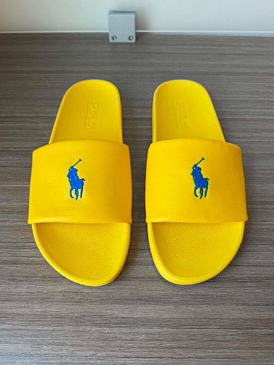 Polo Ralph Lauren Cayson Big Pony Slide Sandals Men\'s Size 12 Preowned main image 5